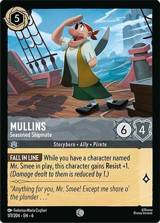 Mullins - Seasoned Shipmate - 177/204 - Common - Cold Foil