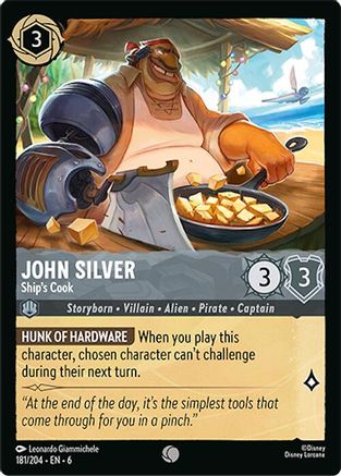 John Silver - Ships Cook - 181/204 - Common - Cold Foil