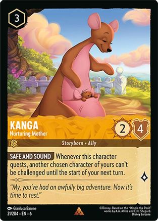 Kanga - Nurturing Mother - 21/204 - Rare - Cold Foil