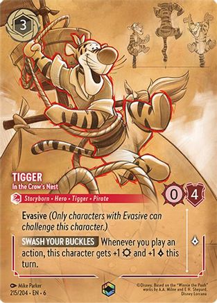 Tigger - In the Crows Nest - 215/204 - Enchanted - Holofoil