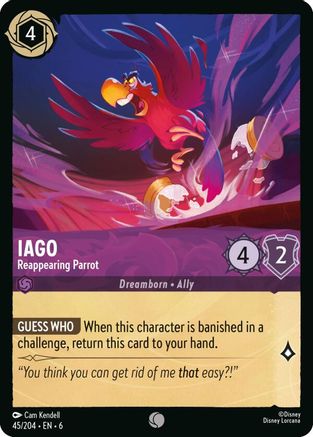 Iago - Reappearing Parrot - 45/204 - Common