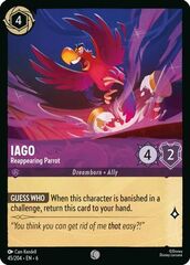 Iago, Reappearing Parrot (0045) - Cold Foil