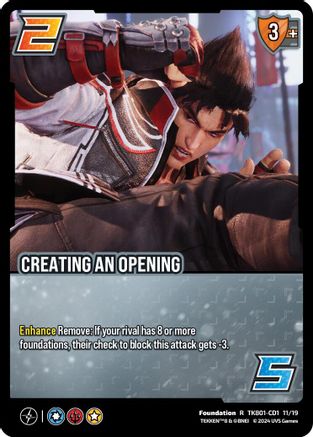 Creating An Opening - TK801-CD1 11/19 - R