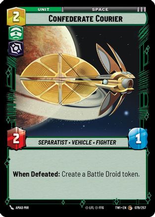 Confederate Courier - Foil