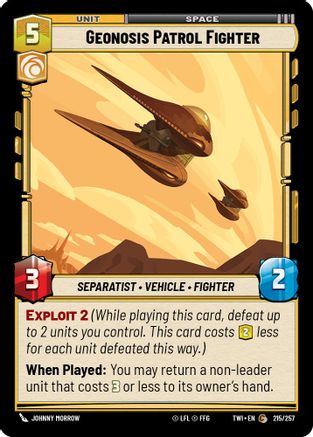 Geonosis Patrol Fighter - Foil