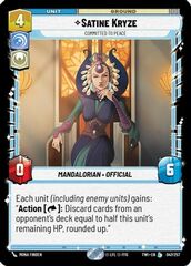 Satine Kryze - Committed to Peace - Foil