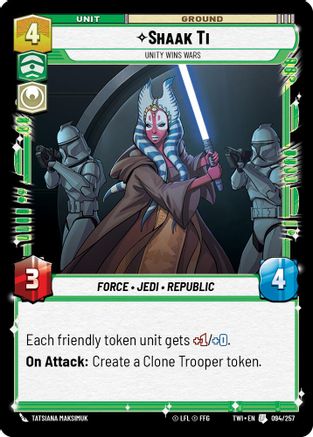 Shaak Ti - Unity Wins Wars - Foil