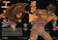 Eren Yeager, Humanity's Hope // Eren, Attack Titan Advancing - 5a/186 - C - Holofoil