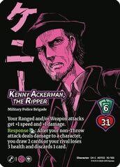 Kenny Ackerman, the Ripper - 10/186 - C - Holofoil