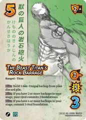 The Beast Titans Rock Barrage - 131/186 - S - Holofoil