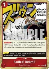 Radical Beam!! (Jolly Roger Foil) - OP01-029 - UC - Foil