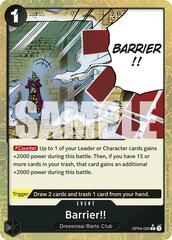 Barrier!! (Textured Foil) - OP04-095 - C - Foil