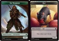 Elf Warrior // Rat (0030) Double-Sided Token