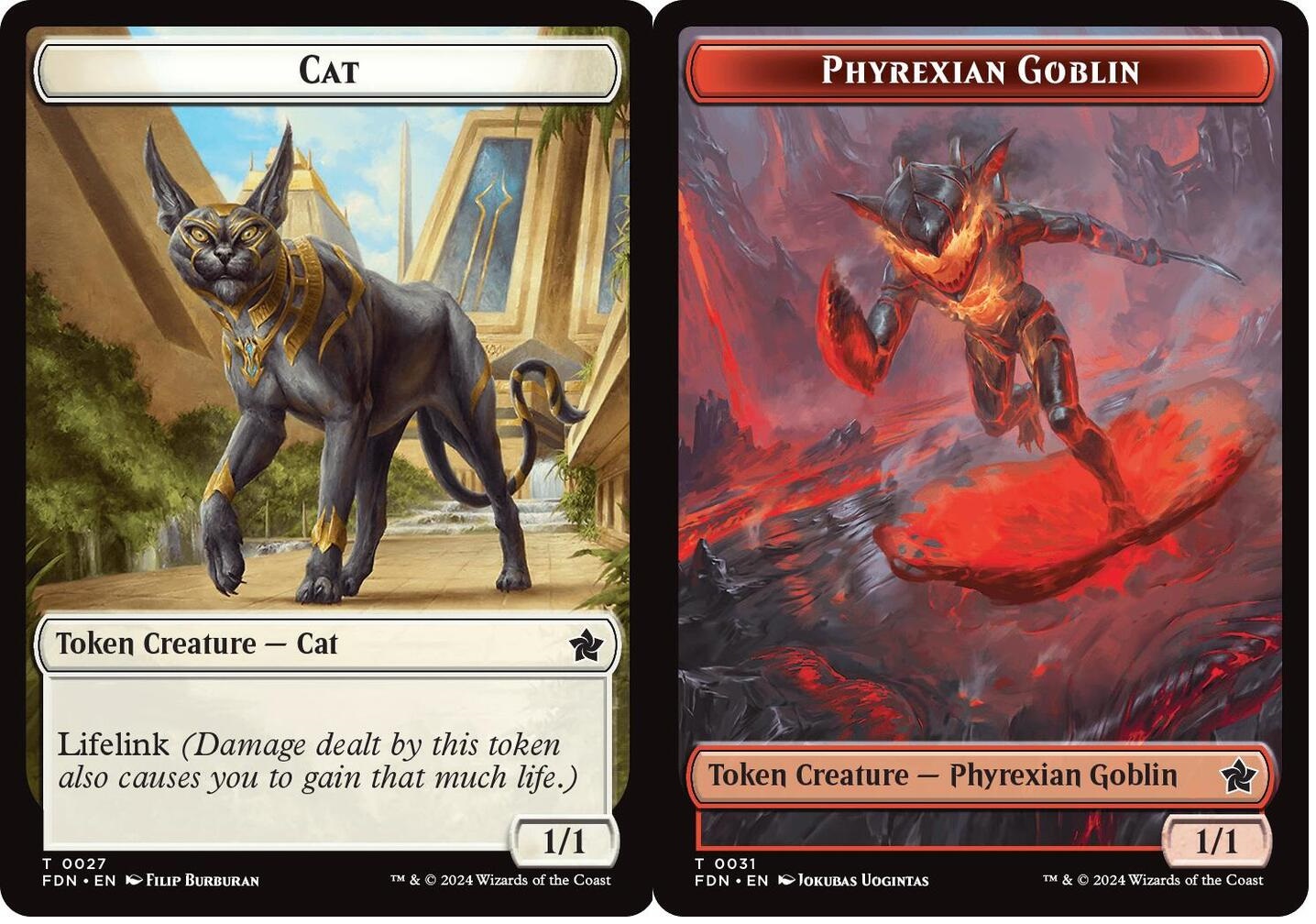 Token - Cat (0027) // Phyrexian Goblin Double-Sided