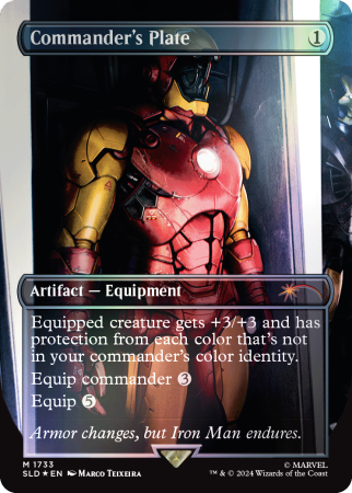 Commanders Plate (1733) - Rainbow Foil