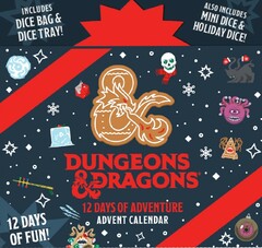 Dice Advent Calendar - D&D 12 Dice of Adventure