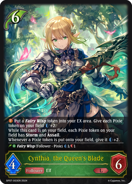 Cynthia, the Queens Blade - BP07-003EN - L