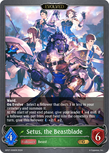 Setus, the Beastblade (Evolved) - BP07-006EN - G
