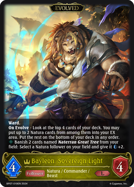Bayleon, Sovereign Light (Evolved) - BP07-019EN - L