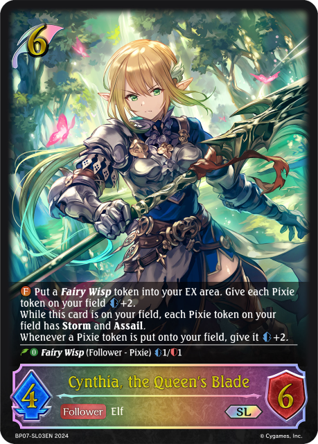 Cynthia, the Queens Blade - BP07-SL03EN - SL - Foil