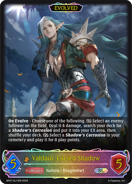 Valdain, Cursed Shadow (Evolved) - BP07-SL11EN - SL - Foil