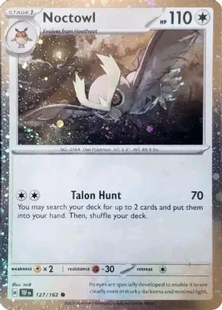 Noctowl - 127/162 - SVP Black Star Promos - Cosmos Holo