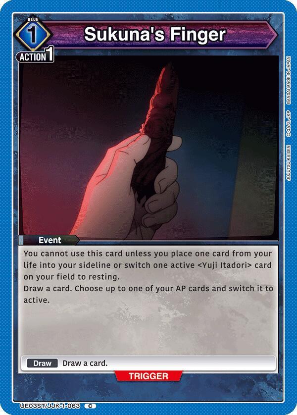 Sukunas Finger - UE03ST/JJK-1-063 - Common