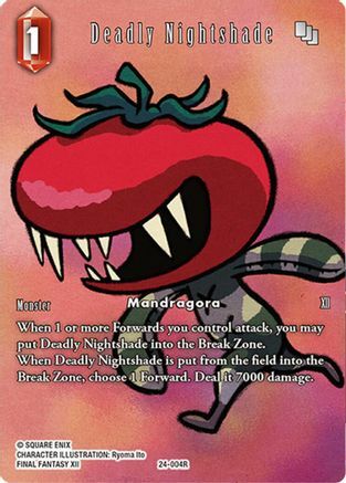 Deadly Nightshade (Full Art) - 24-004R - R - Foil