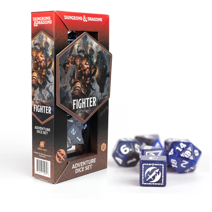Dungeons & Dragons Adventure Dice Set: Fighter (Dwarf Male)