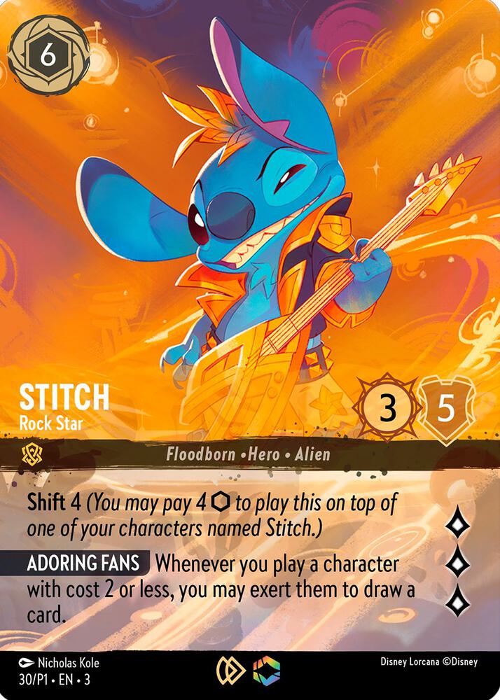 Stitch - Rock Star - 30/P1 - Promo  - Holofoil