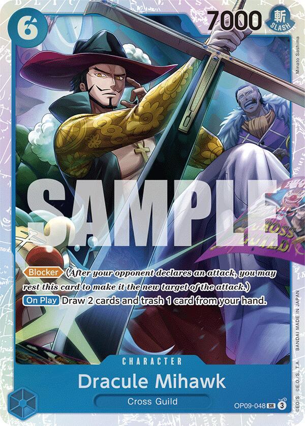 Dracule Mihawk - OP09-048 - SR - Foil