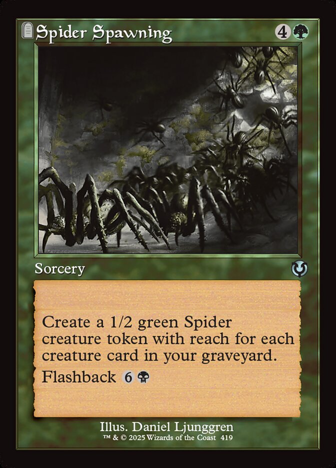 Spider Spawning - Foil - Retro Frame