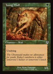 Young Wolf - Foil - Retro Frame