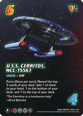 U.S.S. Cerritos, NCC-75567 (Alternate Art) (STK01 5/22) - STK01 5/22 - A - Holofoil