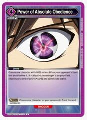 Power of Absolute Obedience - UE04BT/CGH-1-030 - Rare