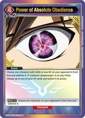 Power of Absolute Obedience - UE04BT/CGH-1-030 - Rare 1-Star - Foil