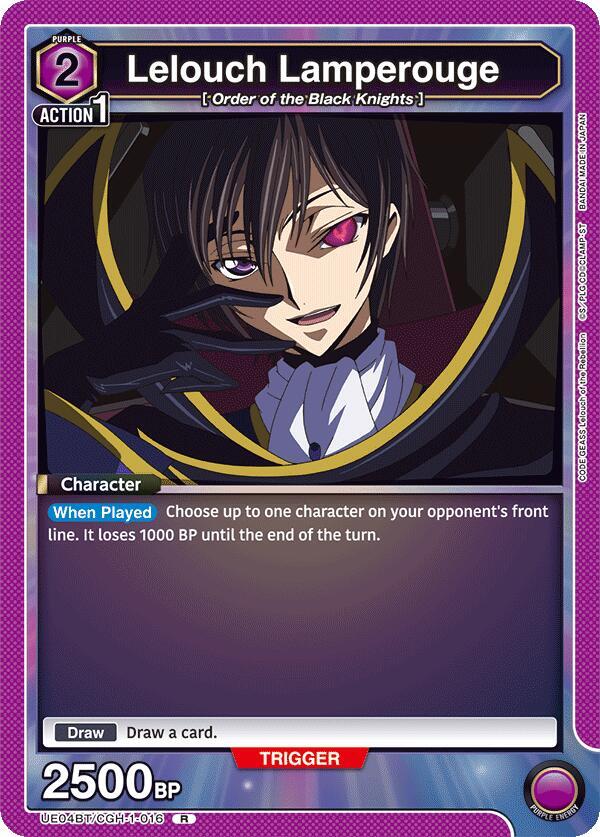 Lelouch Lamperouge - UE04BT/CGH-1-016 - Rare