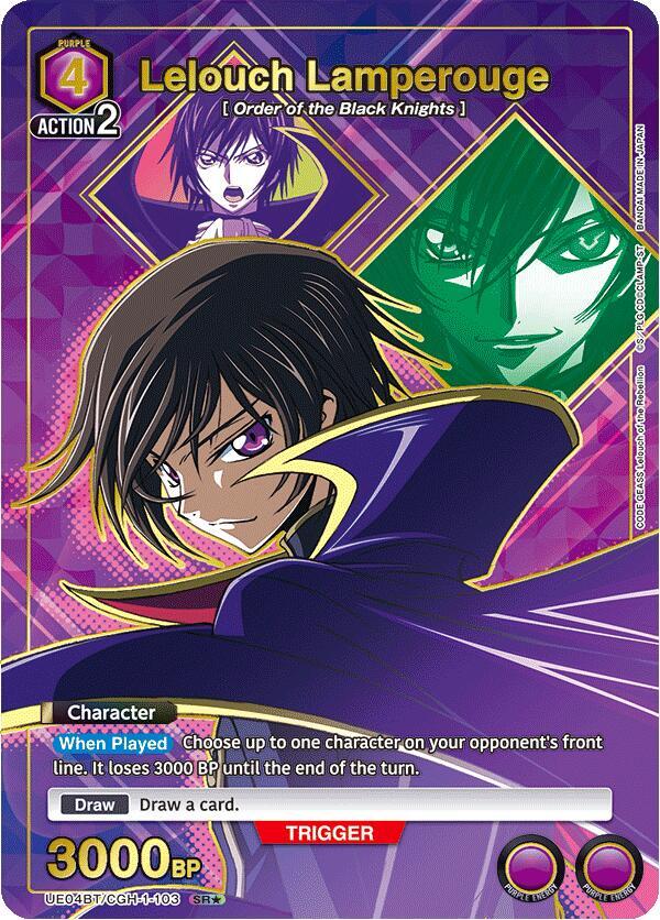 Lelouch Lamperouge - UE04BT/CGH-1-103 - Super Rare 1-Star - Foil
