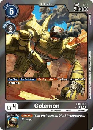 Golemon (Limited Foil) - EX8-049 - C - Foil