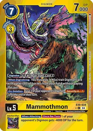 Mammothmon (Limited Foil) - EX8-034 - C - Foil
