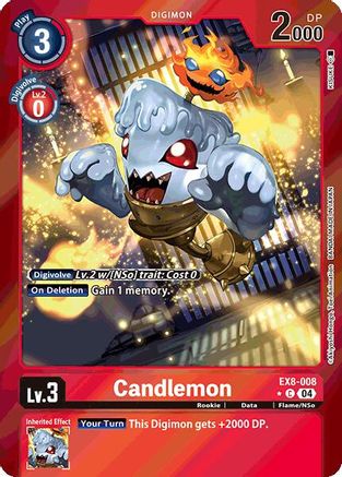 Candlemon (Limited Foil) - EX8-008 - C - Foil