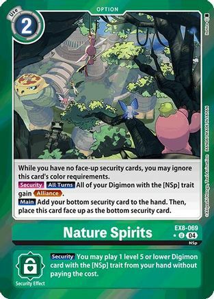 Nature Spirits (Limited Foil) - EX8-069 - U - Foil