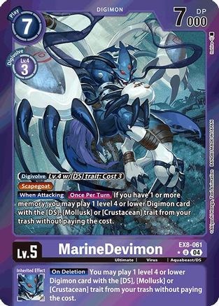MarineDevimon (Limited Foil) - EX8-061 - U - Foil