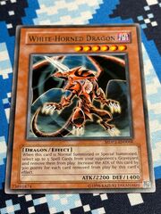 White-Horned Dragon - MDP2-EN006K - Rare - Unlimited Edition