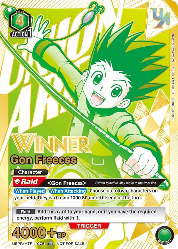 Gon Freecss (078) (Winner)  - Union Rare  - foil
