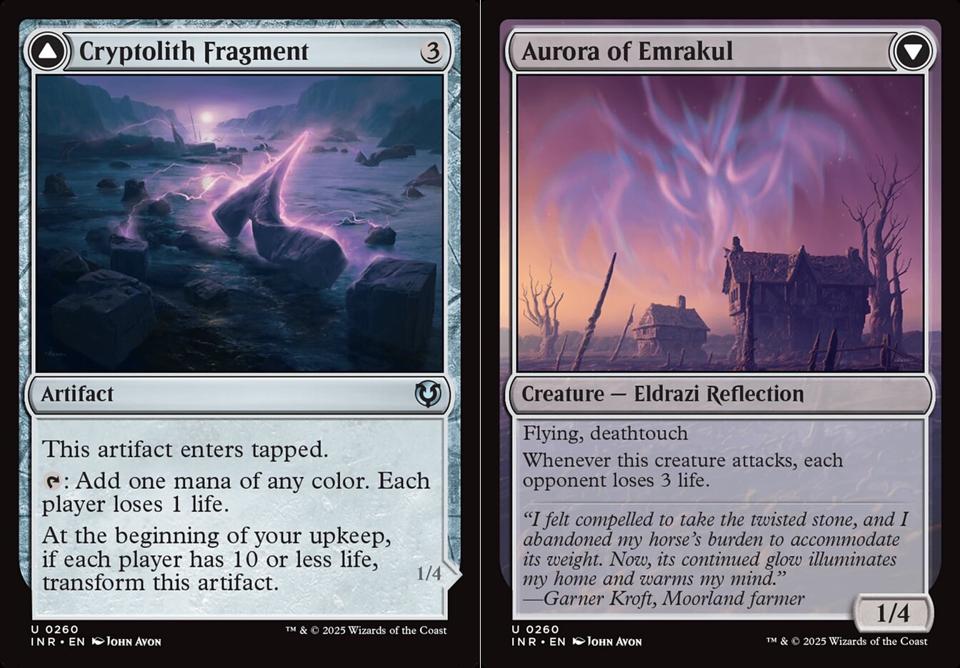 Cryptolith Fragment // Aurora of Emrakul - Foil