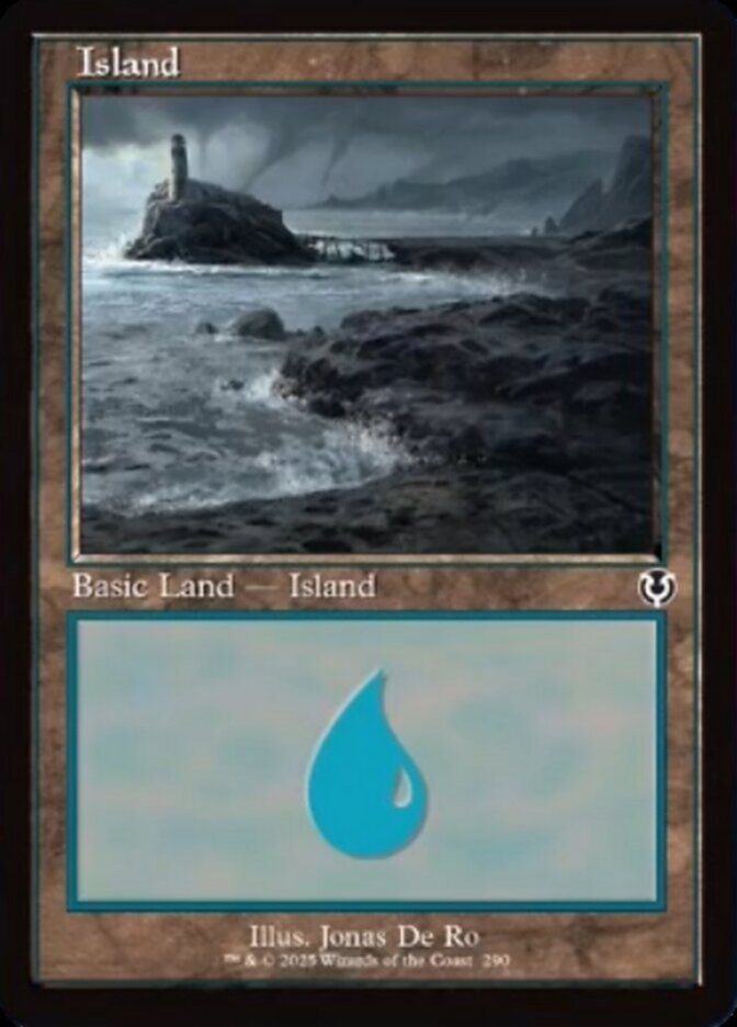 Island (290) - Foil - Retro Frame