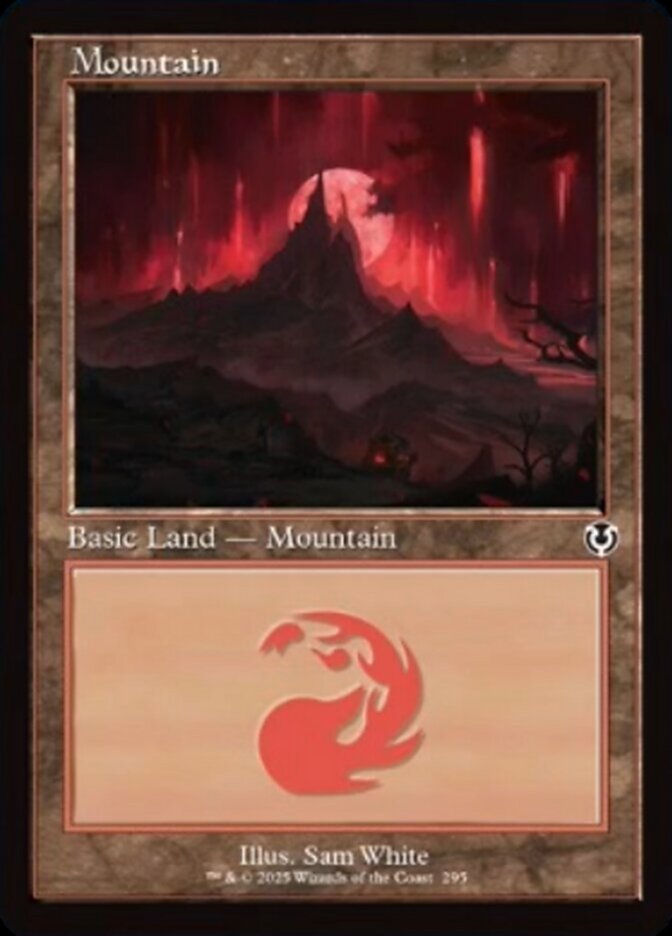 Mountain (295) - Foil - Retro Frame