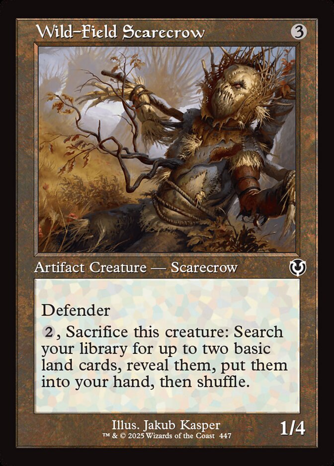 Wild-Field Scarecrow - Retro Frame