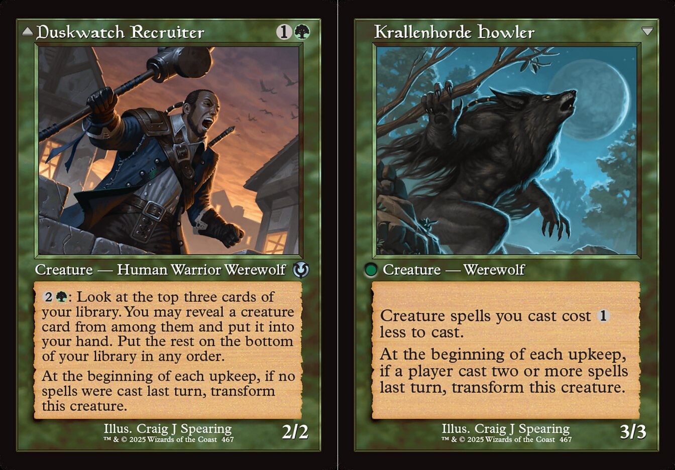 Duskwatch Recruiter // Krallenhorde Howler - Retro Frame